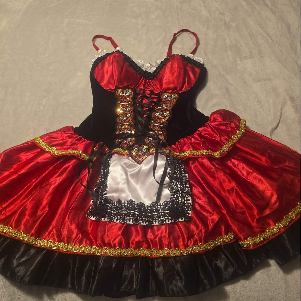 Spirit Sexy Red Ridinghood Black Spanish Matador Saloon Girl Costume Dress SM
